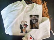 Custom Embroidered Portrait｜Sweatshirt For Mothers Day