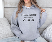 This Mummy Belongs, Custom Mama Hoodie, Personalised Mum, Mummy Gift