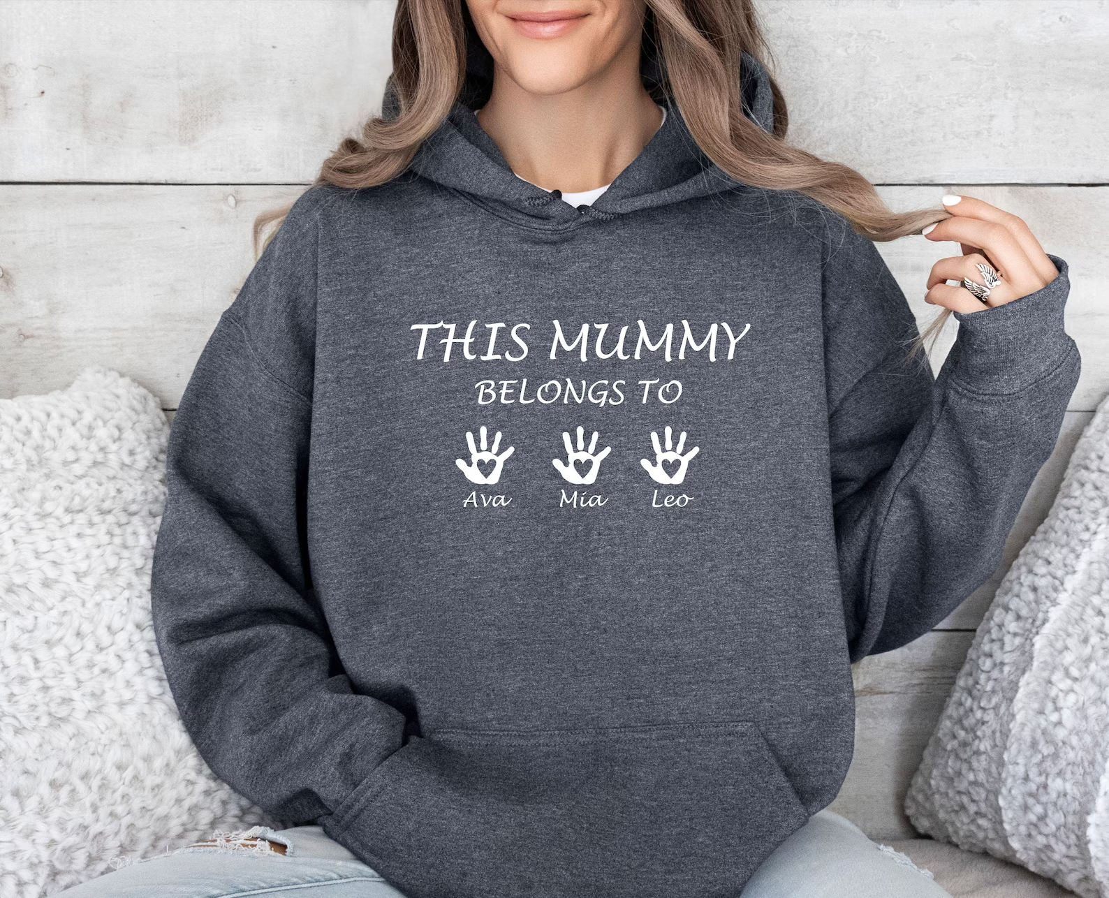 This Mummy Belongs, Custom Mama Hoodie, Personalised Mum, Mummy Gift