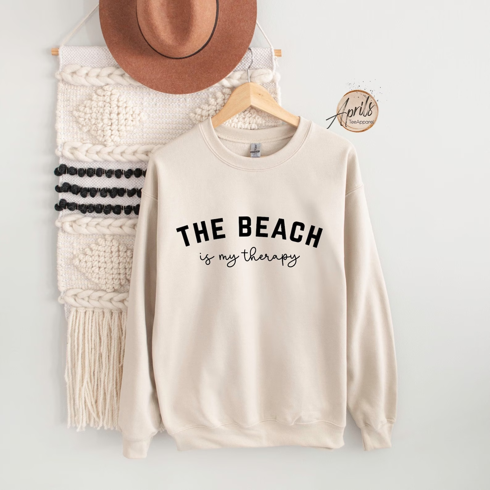 The Beach Is My Therapy Sweatshirt, Beach Sweatshirt