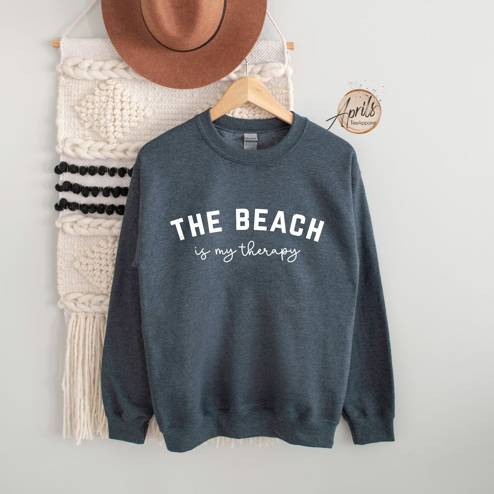 The Beach Is My Therapy Sweatshirt, Beach Sweatshirt