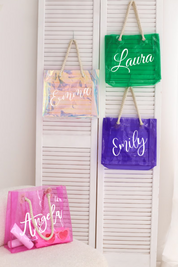 Custom Name Bridesmaid Totes, Personalized Tote Bag for Her