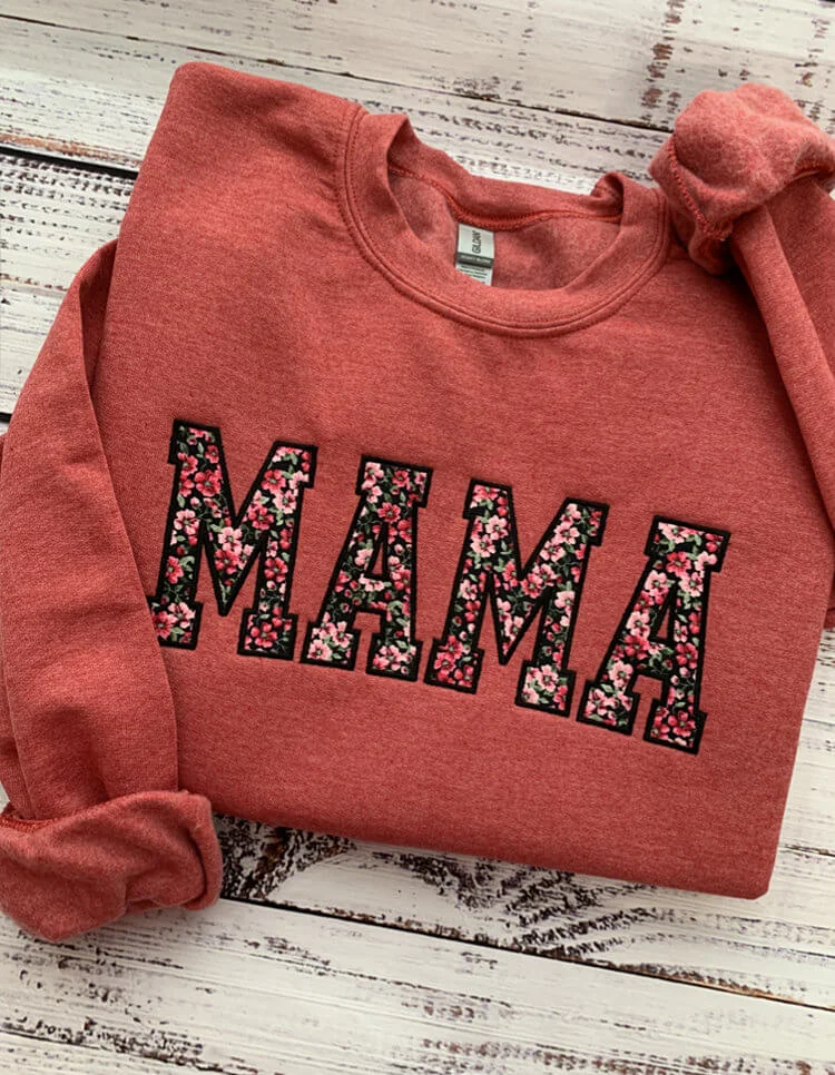 Mama Sweatshirt | Custom Embroidered Sweatshirt