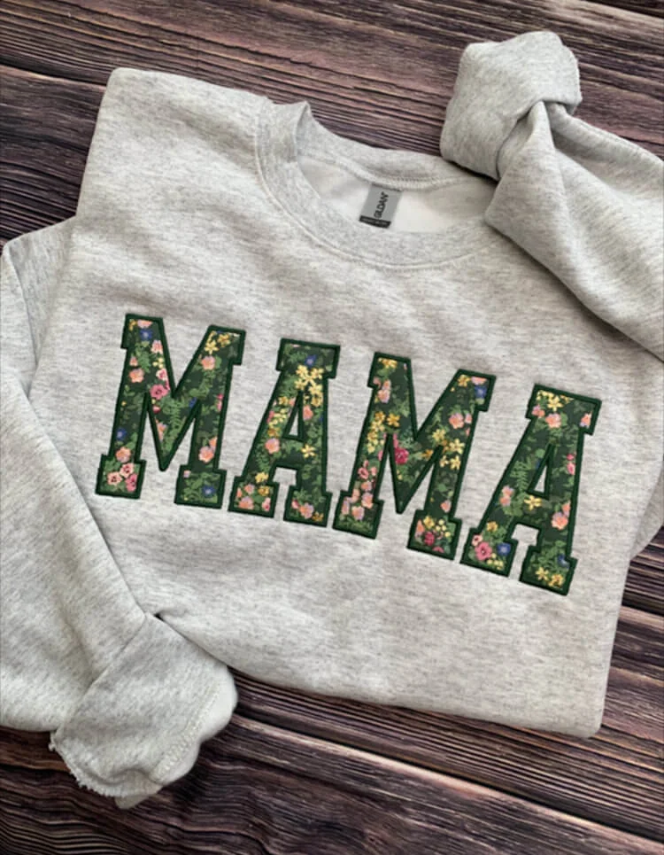 Mama Sweatshirt | Custom Embroidered Sweatshirt