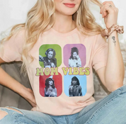 Custom Mom Vibes Vintage Photo Tee Sweatshirt