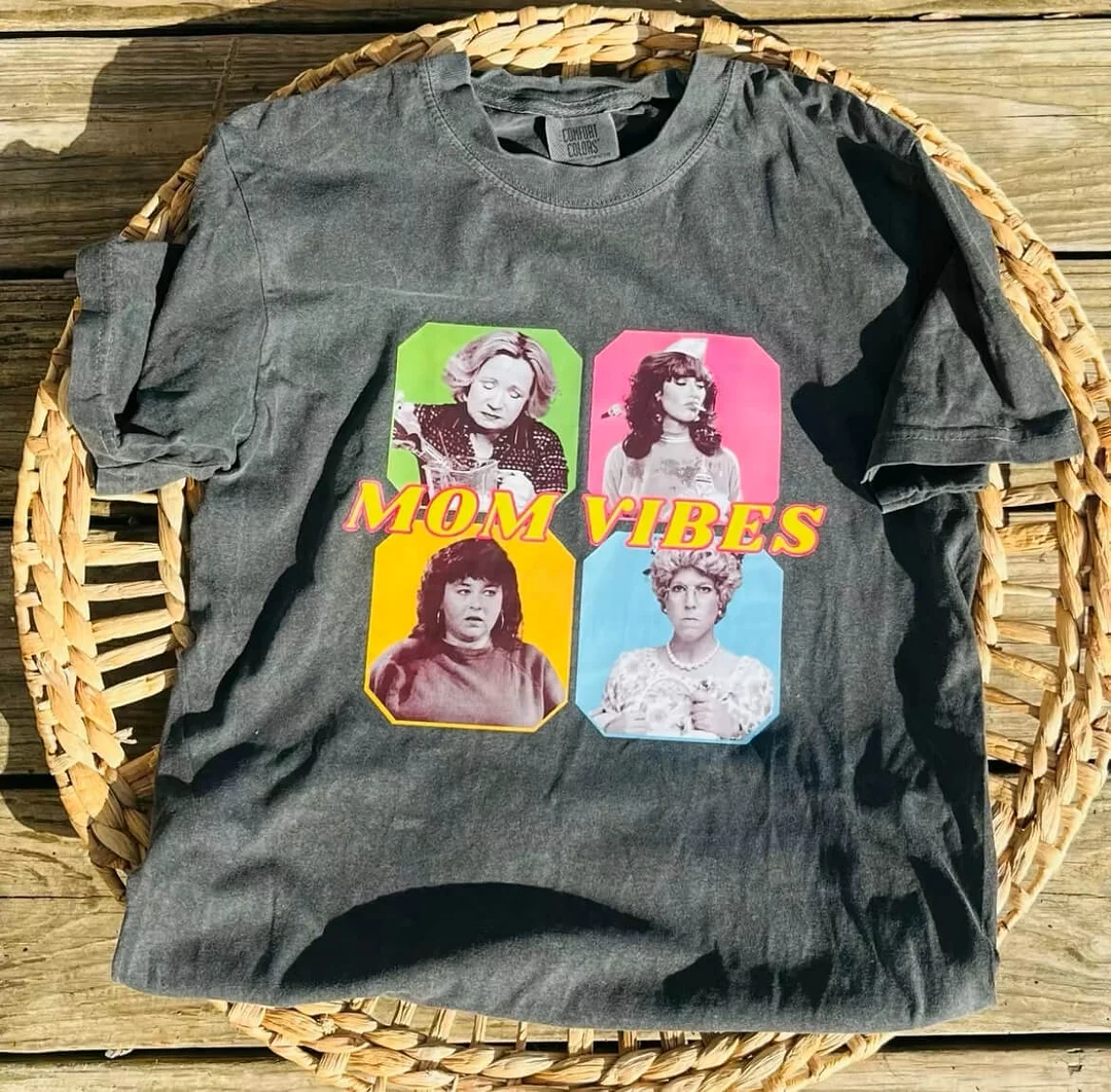 Custom Mom Vibes Vintage Photo Tee Sweatshirt