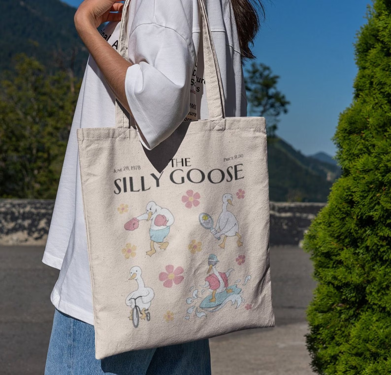 Silly Goose Tote - Silly Goose - Silly Goose Tasche - Lustige Gans - Lustige Gans Tote