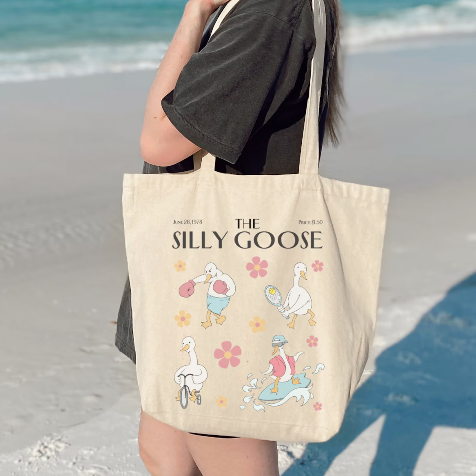 Silly Goose Tote - Silly Goose - Silly Goose Tasche - Lustige Gans - Lustige Gans Tote