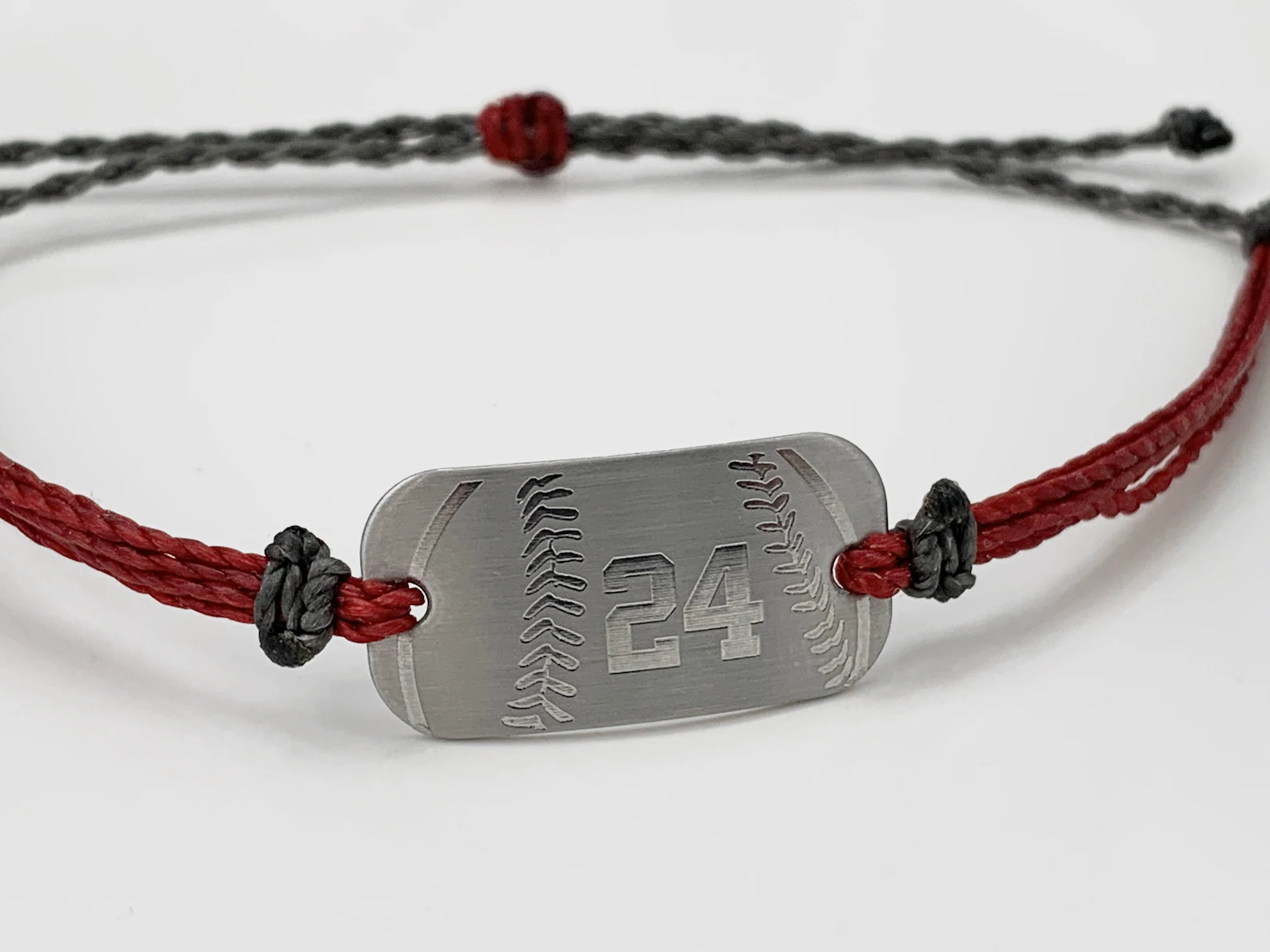 Baseball or softball bracelets, personalized waterproof sports bracelet, team gifts