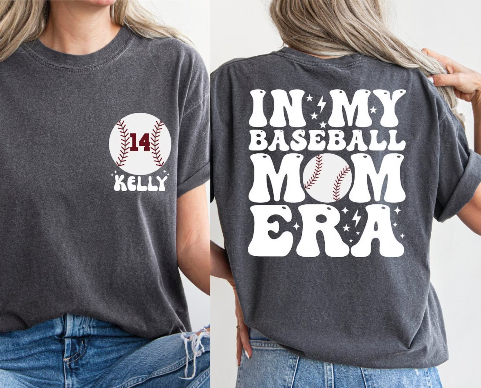 In My Baseball Mom Era Shirt, Baseball Numbers Shirt