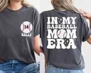 In My Baseball Mom Era Shirt, Baseball Numbers Shirt