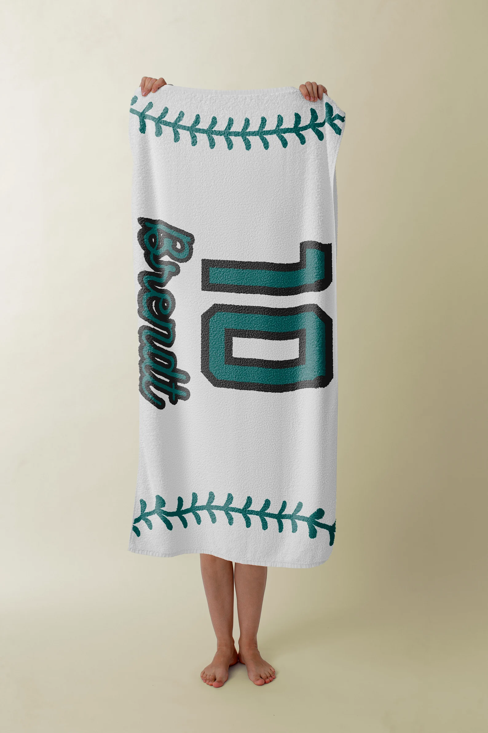 Baseball Custom Towel - Beach Towel