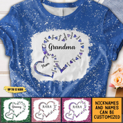 Personalized Mom Grandma And Kids Heart T-shirt Sweatshirt Hoodie