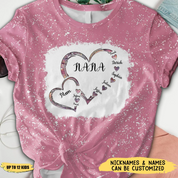 Personalized Mom Grandma And Kids Heart T-shirt Sweatshirt Hoodie