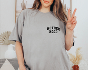 Wholesale Motherhood Crewneck Tee Minimalist Mama Shirt, Mother's Day