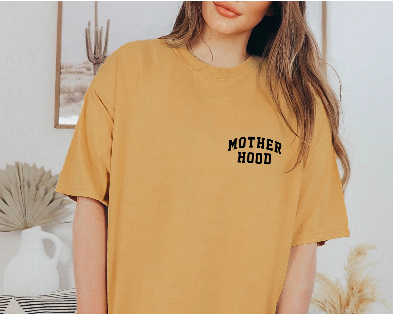 Wholesale Motherhood Crewneck Tee Minimalist Mama Shirt, Mother's Day