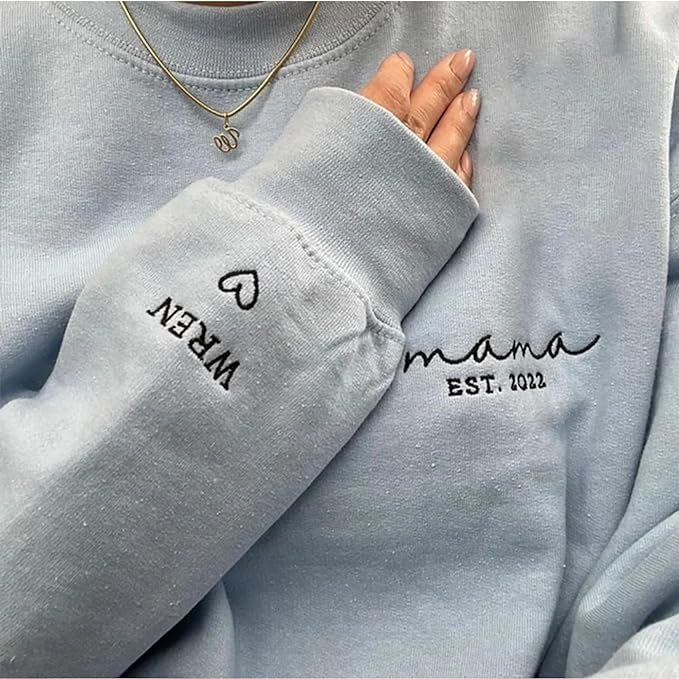 Custom Embroidered｜Mama Sweatshirt｜Mom Hoodie