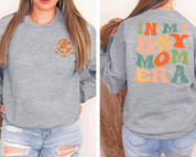 "Mom" im lustigen Leopardenmuster, lässiges Langarm-Urlaubs-Sweatshirt 