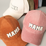 MAMA 3D Embroidered Corduroy Baseball Cap