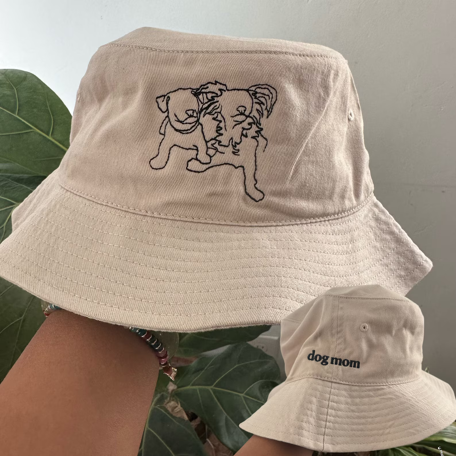 Line Art｜Portrait Embroidered｜Baseball Cap｜Bucket Hat