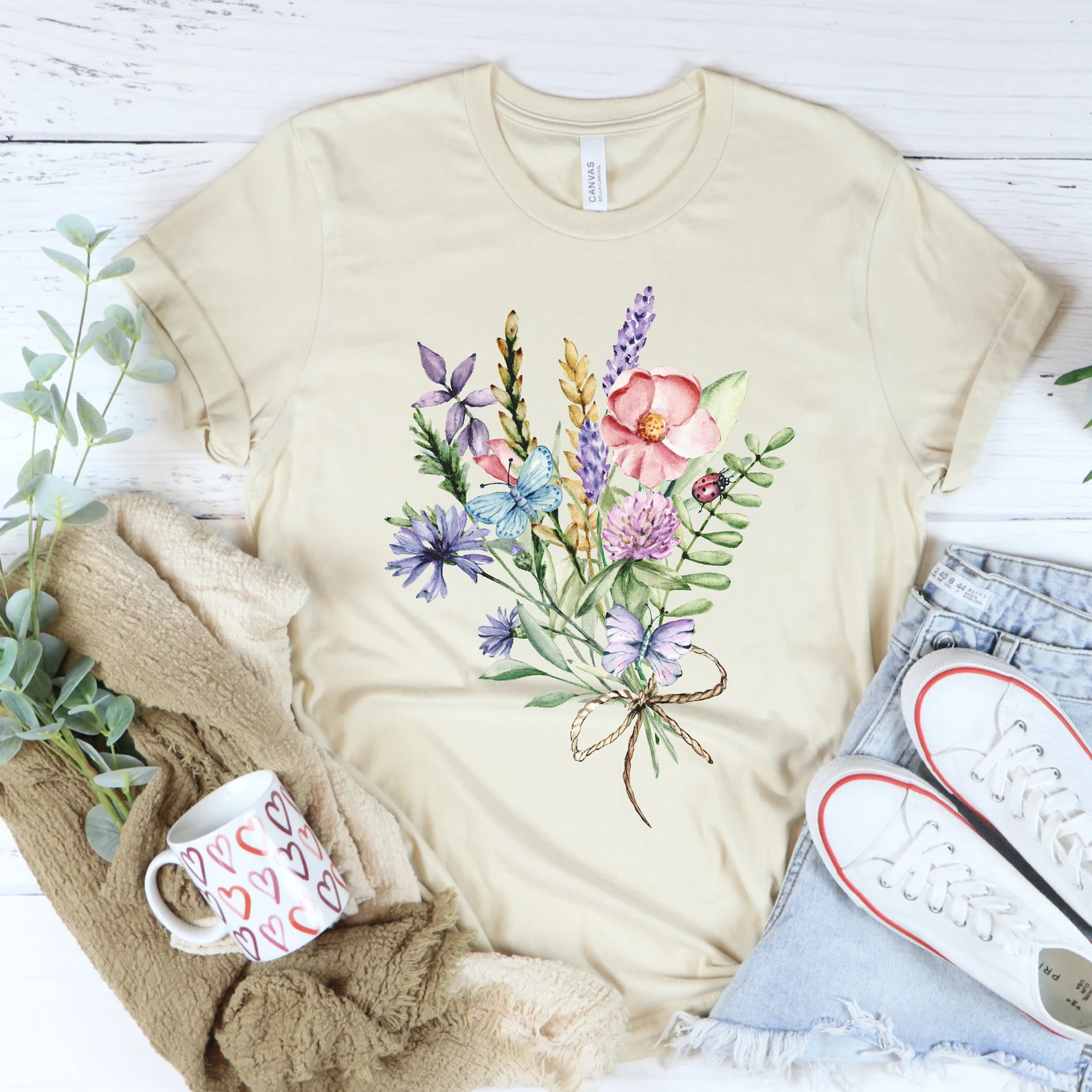 Wild Flowers Shirt Gift for Women Floral Ladies Shirts