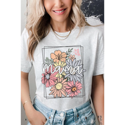 Mama Flower Muttertag Grafik Shirt