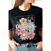 Mama Flower Muttertag Grafik Shirt