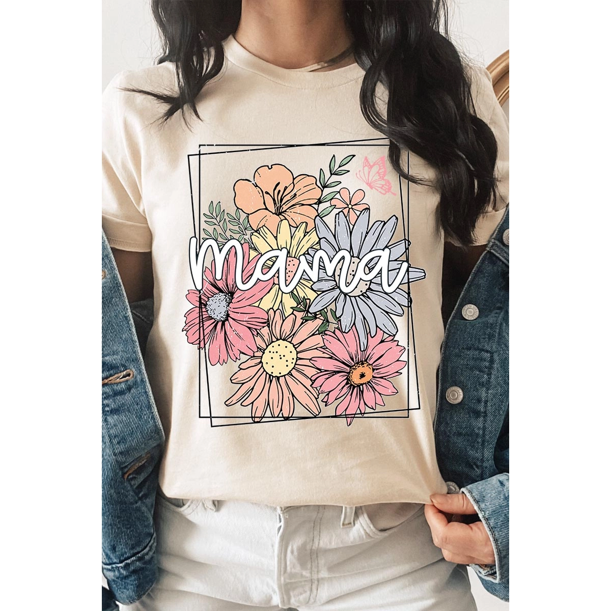 Mama Flower Mothers Day Graphic Shirt