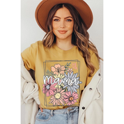 Mama Flower Muttertag Grafik Shirt