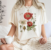 Botanical Shirt,Botanica Tee, Wildflower Shirt, Garden Shirt