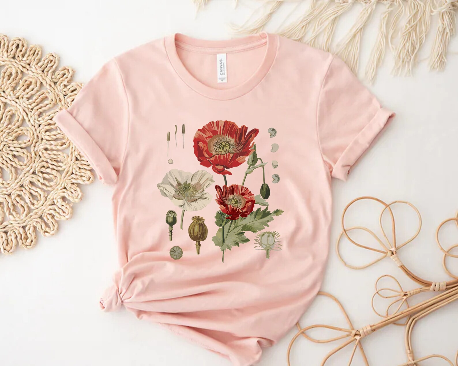 Botanical Shirt,Botanica Tee, Wildflower Shirt, Garden Shirt