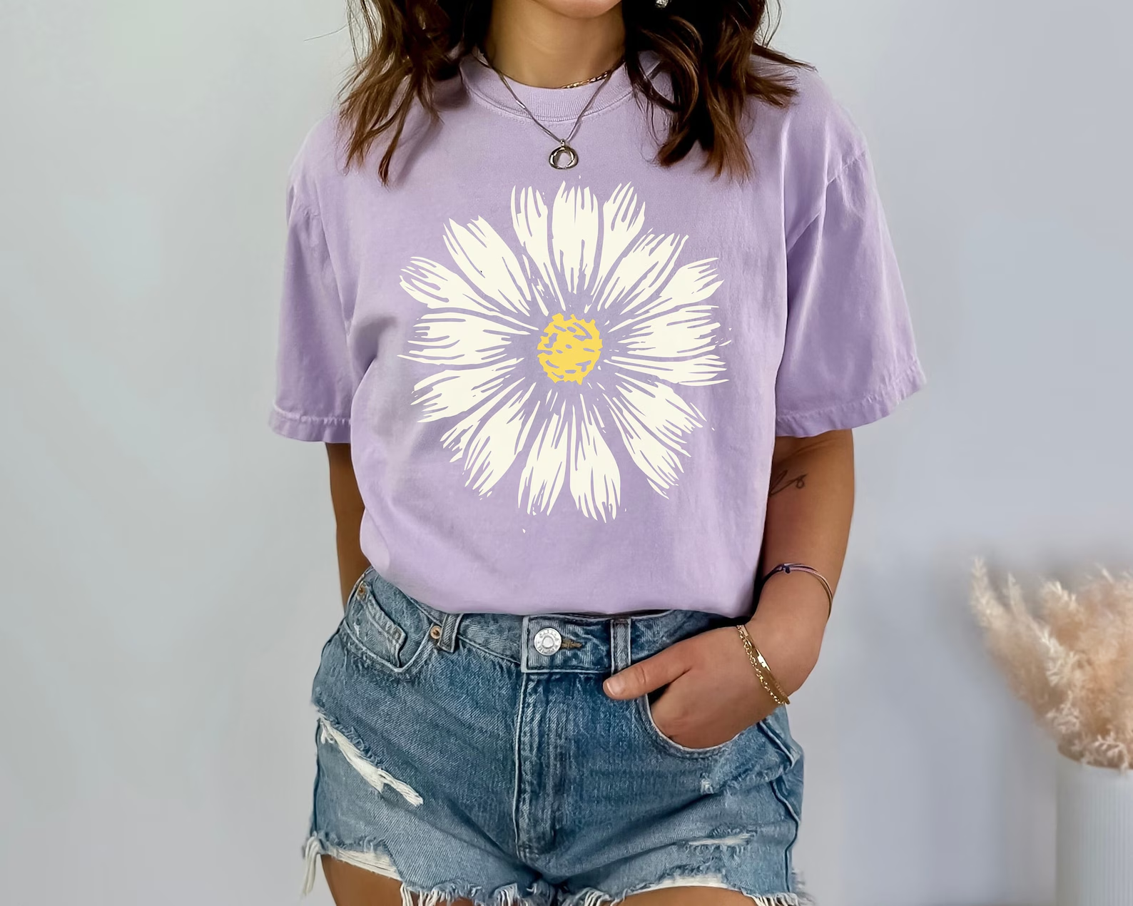 Comfort Colors Daisy Shirt, Wildblumen T-Shirt, Florales T-Shirt, Süßes Boho Shirt 