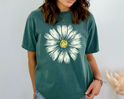 Comfort Colors Daisy Shirt, Wildblumen T-Shirt, Florales T-Shirt, Süßes Boho Shirt 