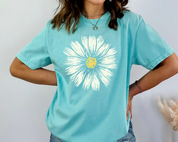 Comfort Colors Daisy Shirt, Wildblumen T-Shirt, Florales T-Shirt, Süßes Boho Shirt 