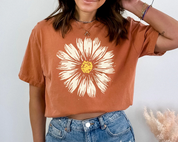 Comfort Colors Daisy Shirt, Wildblumen T-Shirt, Florales T-Shirt, Süßes Boho Shirt 