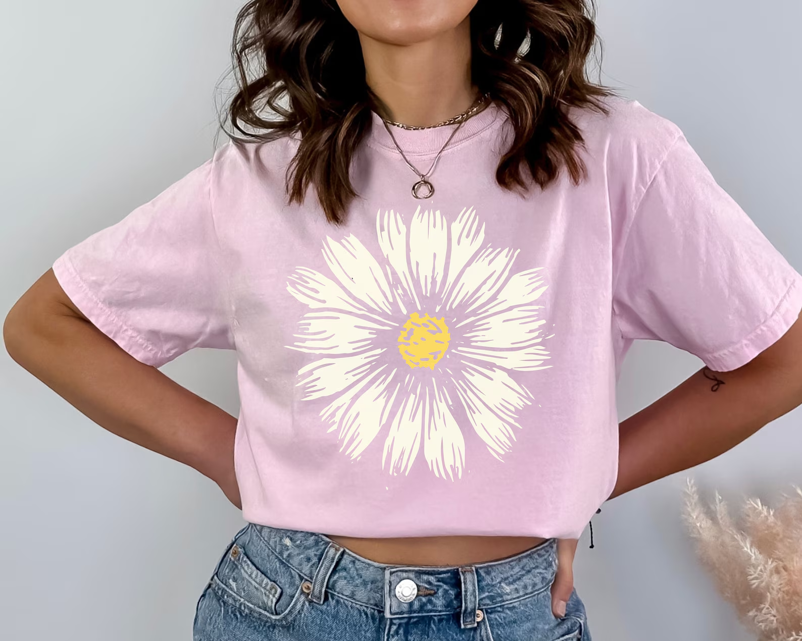 Comfort Colors Daisy Shirt, Wildblumen T-Shirt, Florales T-Shirt, Süßes Boho Shirt 