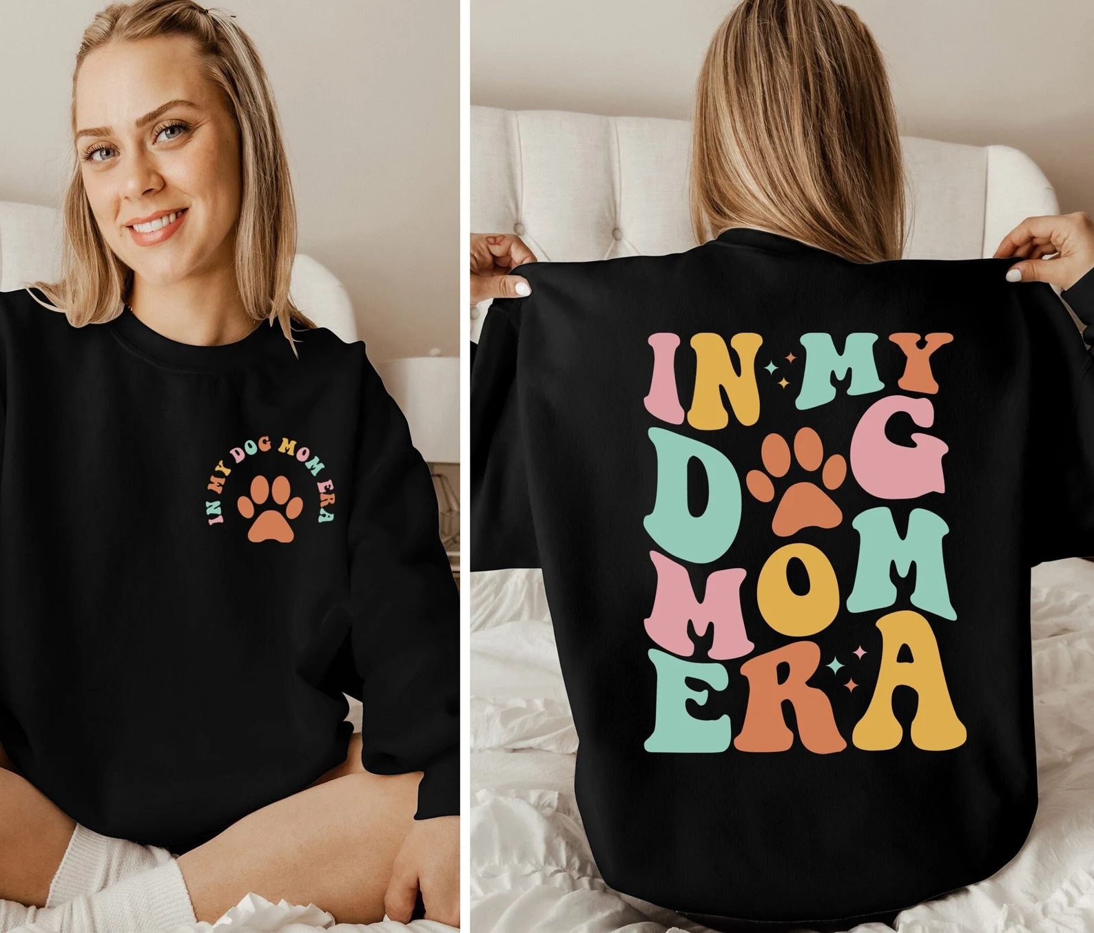 In My Dog Mom Era Sweatshirt｜Mothers Day Hoodie