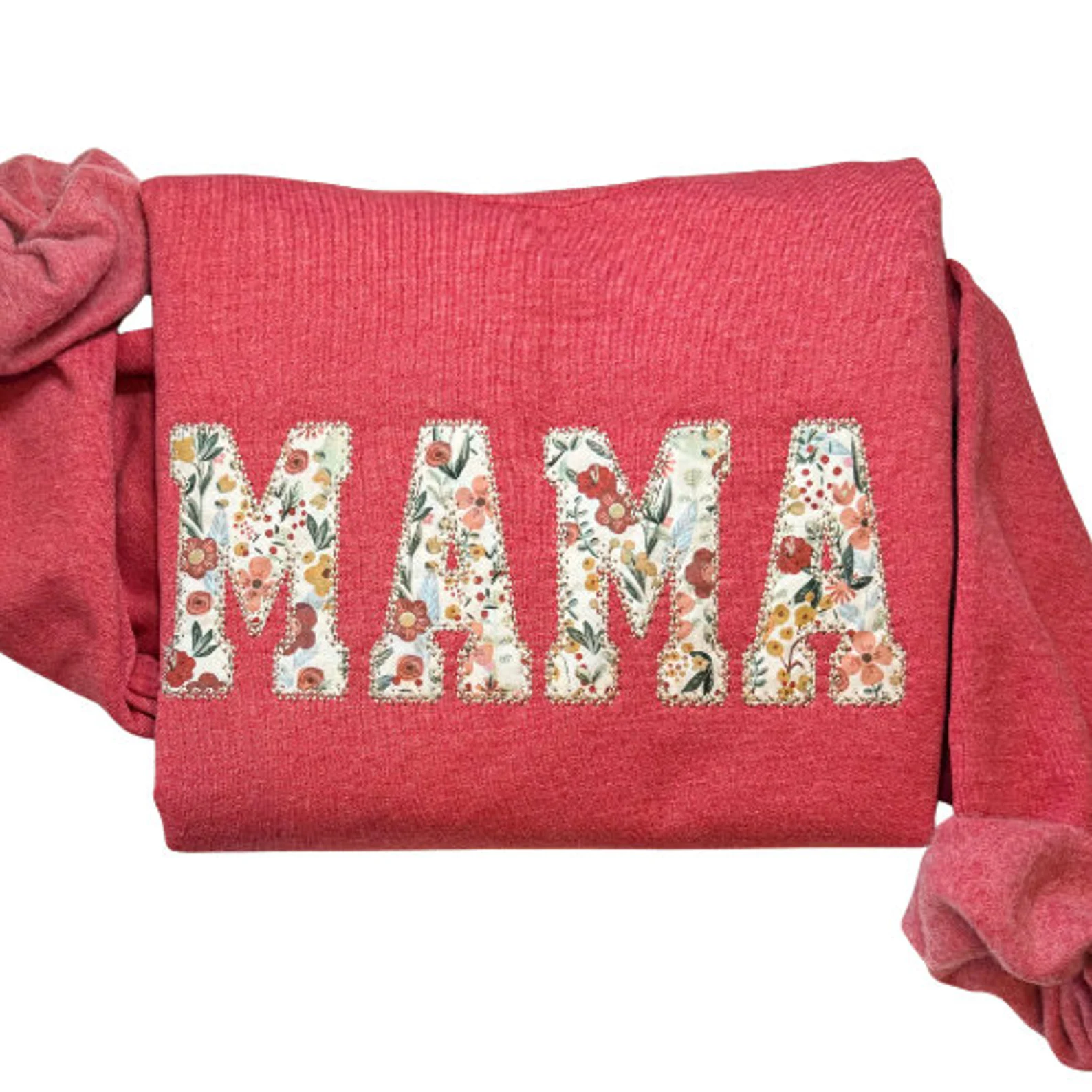 Mama Sweatshirt｜Embroidered Mama Sweatshirt｜Floral Sweatshirt