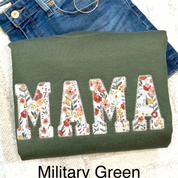 Mama Sweatshirt｜Embroidered Mama Sweatshirt｜Floral Sweatshirt