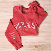 Personalized Mama｜Embroidered Sweatshirt｜With Date & Name