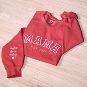 Personalized Mama｜Embroidered Sweatshirt｜With Date & Name