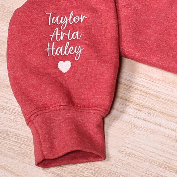 Personalized Mama｜Embroidered Sweatshirt｜With Date & Name