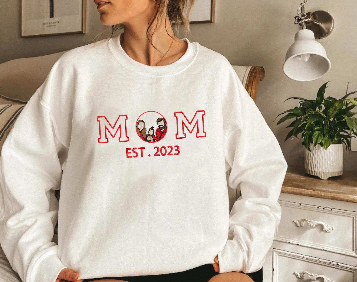 Personalized Embroidered｜Family Photo｜Hoodie｜Family Gift