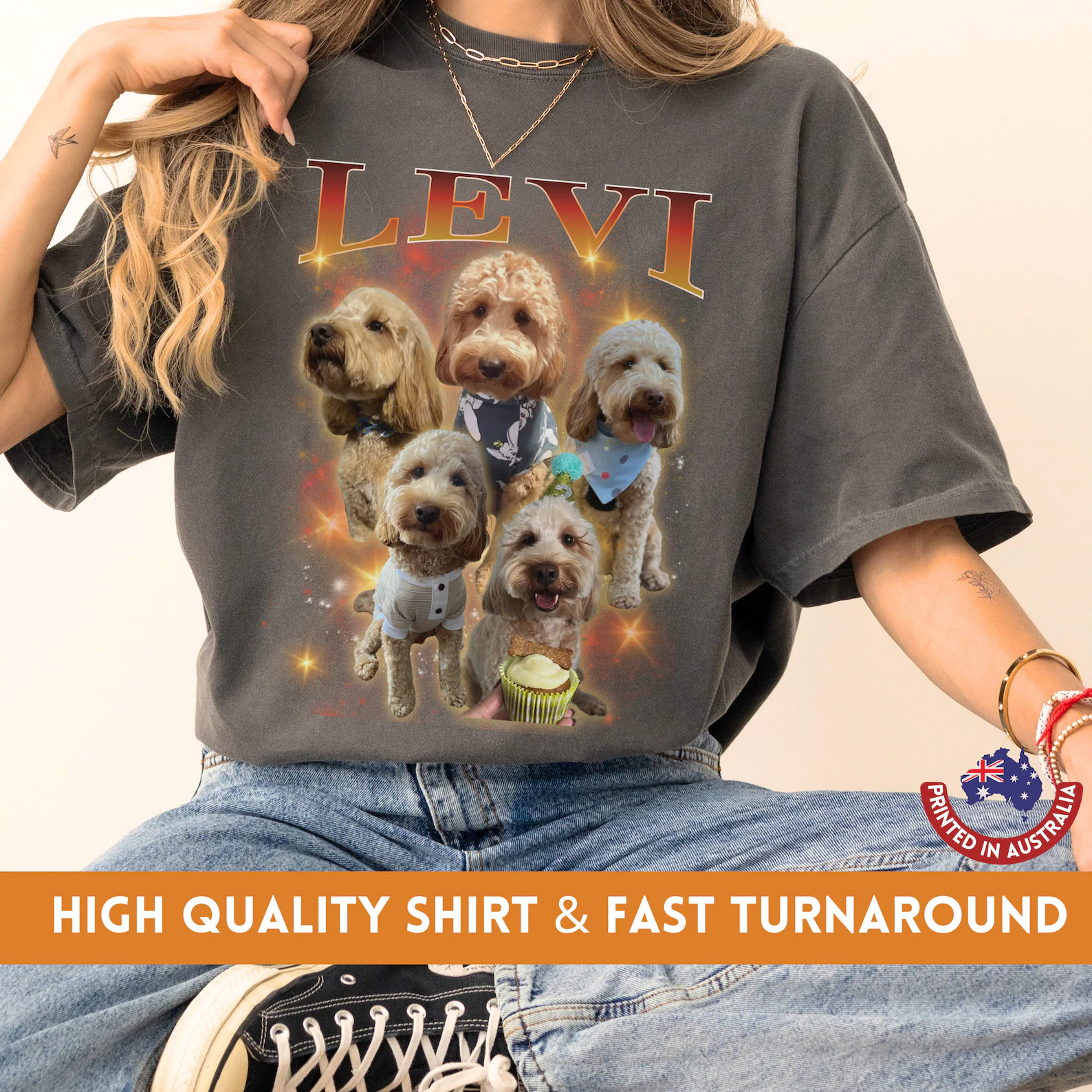 Vintage Custom Dog Shirt｜Custom Pet T-Shirt