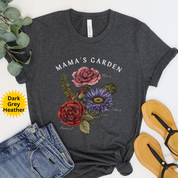 Birth month floral shirt and tote bag｜Personalized birth month flower bouquet