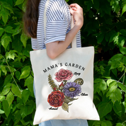 Birth month floral shirt and tote bag｜Personalized birth month flower bouquet