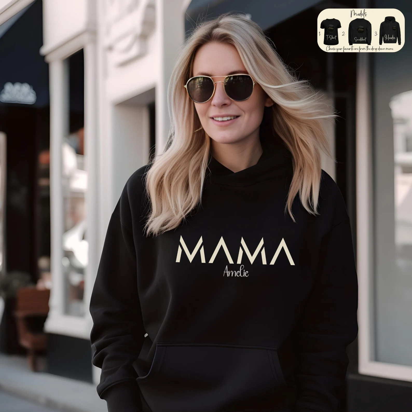 Personalised Mama Sweatshirt, Minimalist T-Shirt