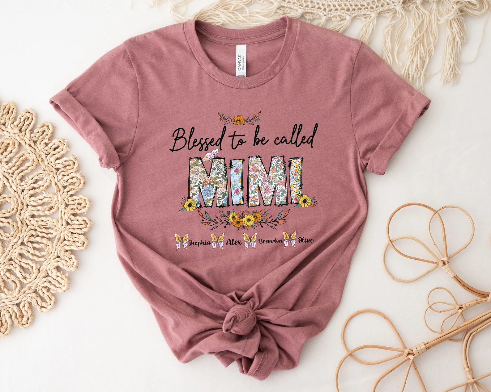 Blessed To Be Called Mimi Shirt, Custom Mimi Shirt, Personalized Mimi T-shirt