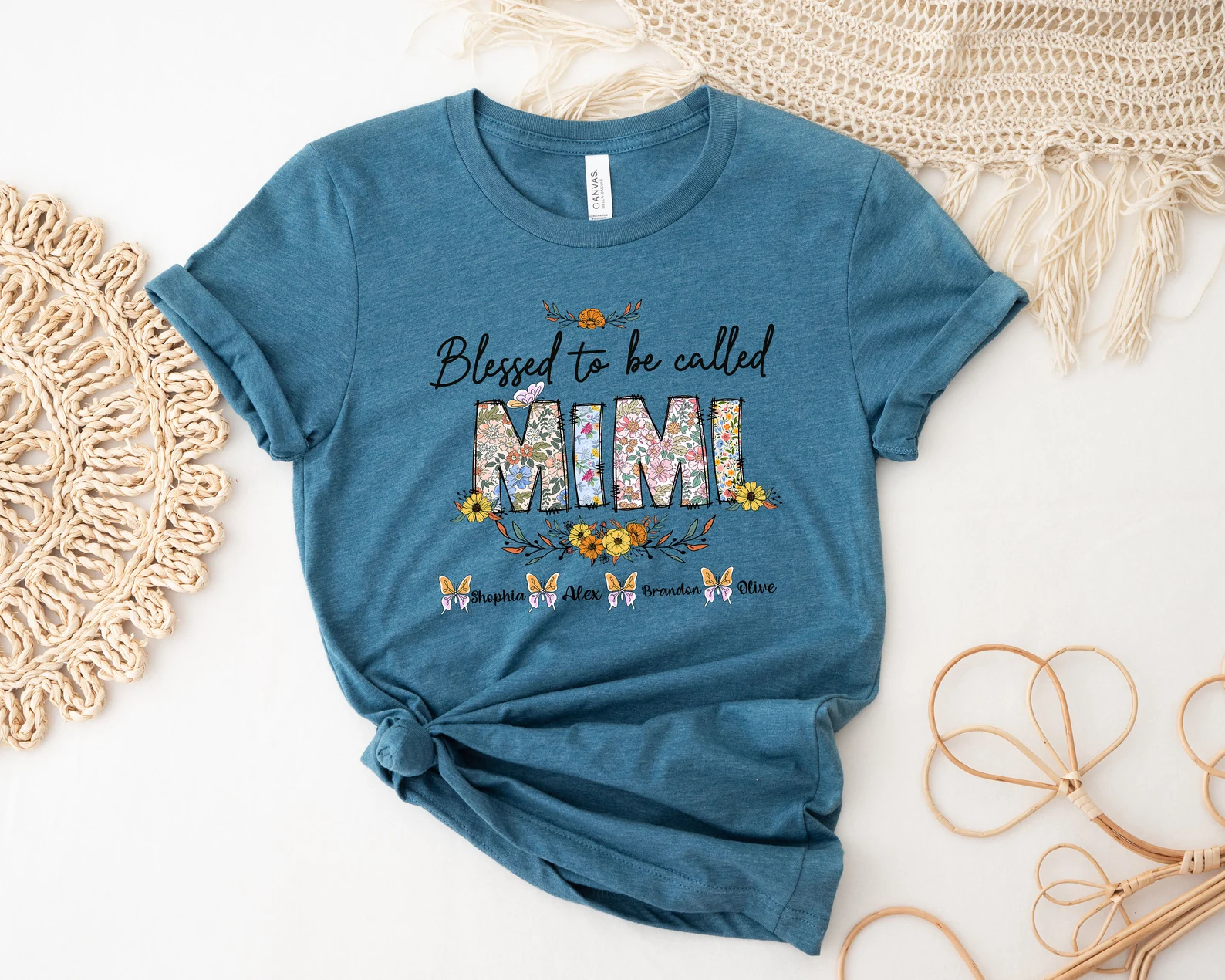 Blessed To Be Called Mimi Shirt, Custom Mimi Shirt, Personalized Mimi T-shirt