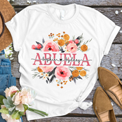 Personalized Grandma Shirt with Grandkids Names, Floral Nana T-Shirt